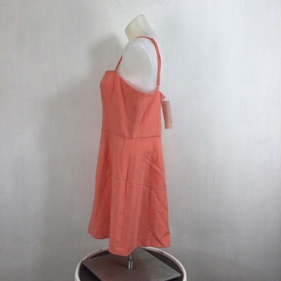 French Connection Womens Whisper Light Sweetheart Mini Dress Coral Size 12 NWT - Picture 3 of 8